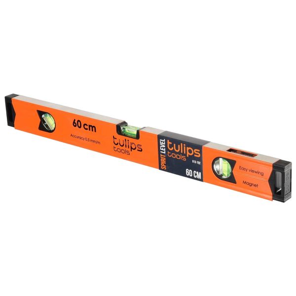 Уровень "Tulips tools" 3 глазка, магнит, 600 мм